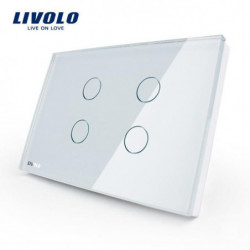 Tillverkare Livolo Rör Växla Oss Standard Vlc30481 Kristall Glas Panel Vägg Ljus Rör Switch Led Indikator