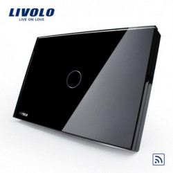 Oss Au Standard Livolo Svart Pärla Kristall Glas Panel Vlc301r82 110 250v 433 92mhz Trådlös Avlägsen