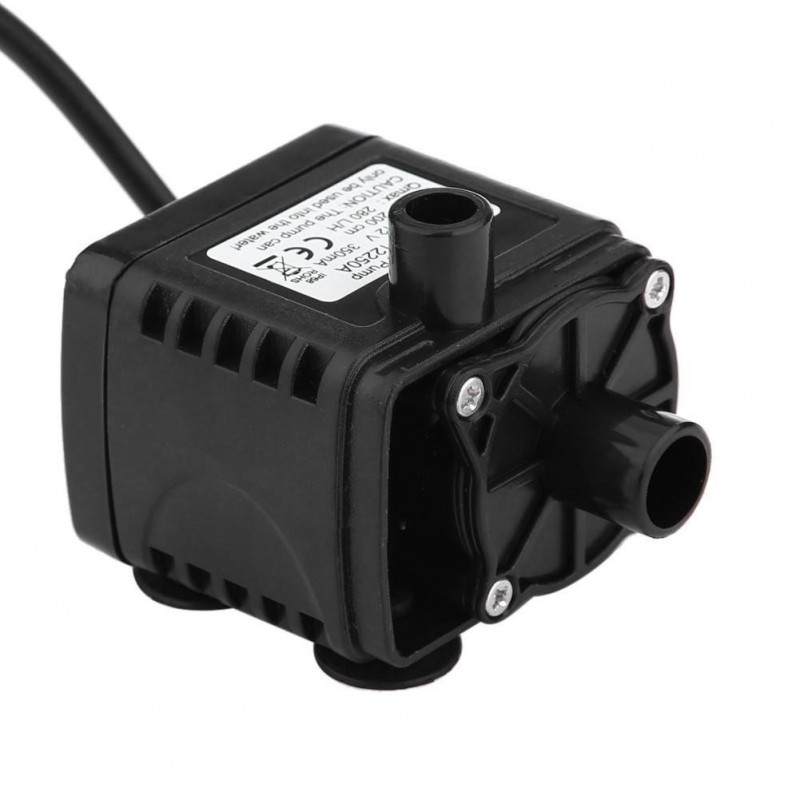 12v Likström Elektrisk Mini Vatten Omlopp Pump Borstlös Motor Dränkpos Trunc Pump För Hydroponik