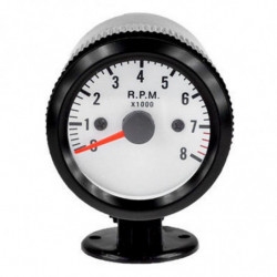 Ee Stöd Svart Skal Vit Ringa 2 Inch 52mm Blå Led Bil Tacho Varvräknare Rpm Mätare Meter Xy01