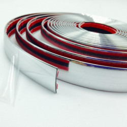 5m X 25mm Bil Krom Trim Styling Dekoration Gjutning Sida Remsa Gille 16ft
