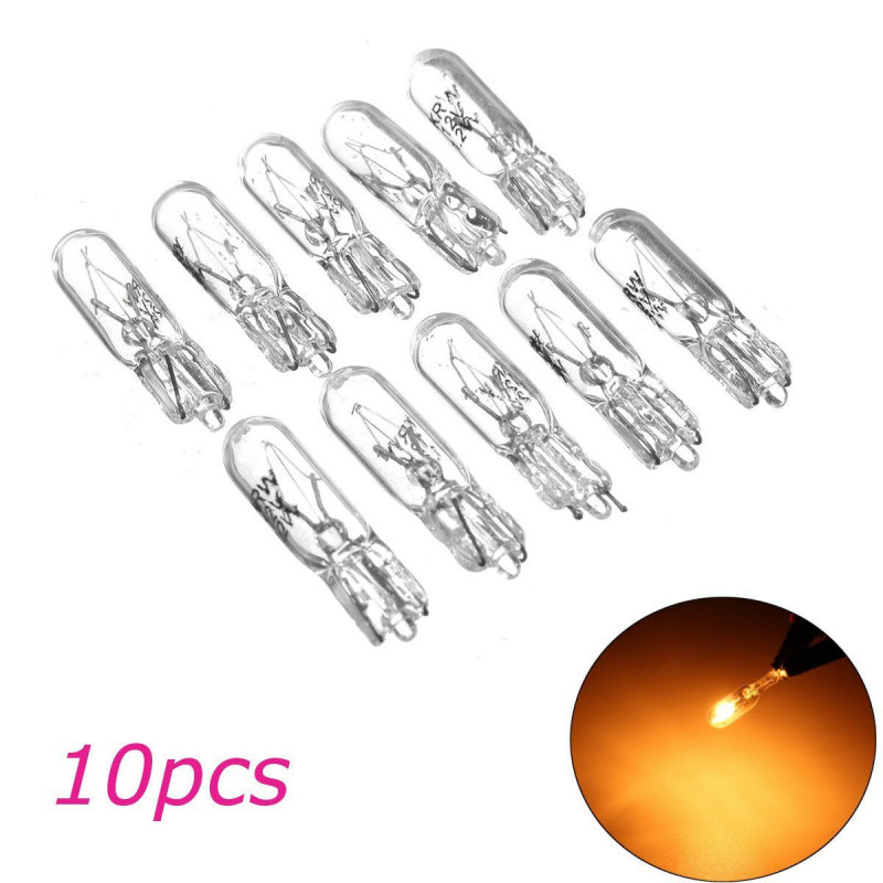 10 St 286 Indikator Rusa Bil Sväng Ljus Lampor 12v 1 2w Små Kil Klar Dimma Lights Bil Strålkastare