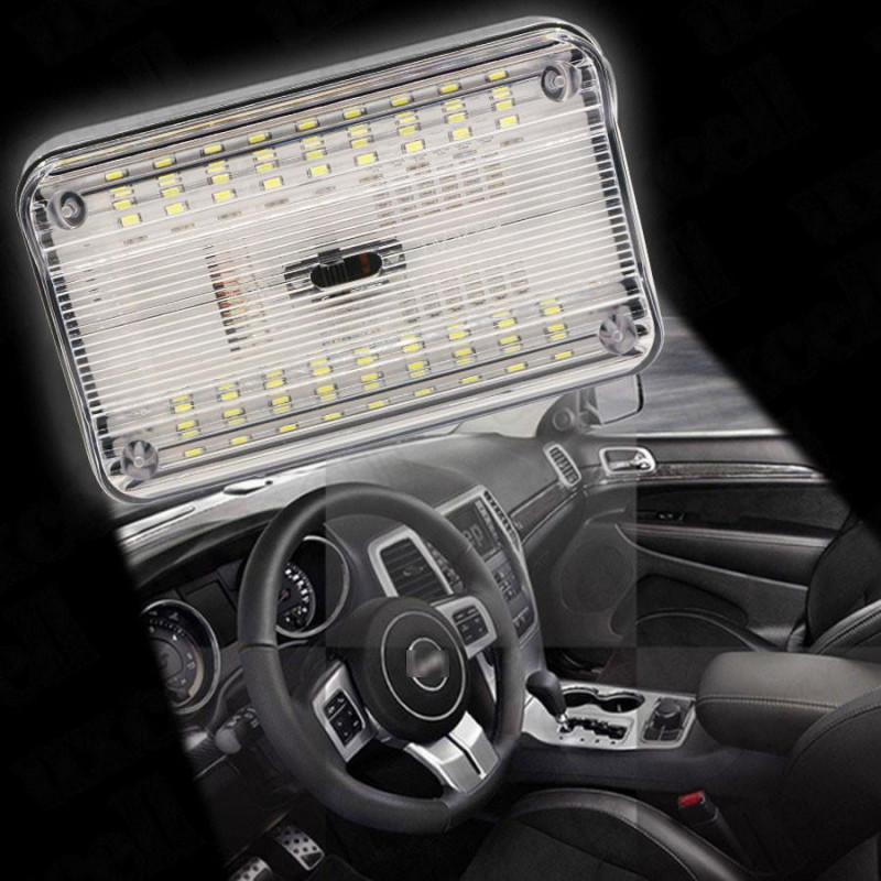 1 St Bil Rektangulär 36 Smd Led Kupol Tak Tak Interiör Ljus Lampwhite Ljus