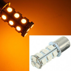 18 Smd 5050 Led Glödlampa Sväng Signal Broms Omvänd Parkering Ljus Gul 150 Degrees Bau15s 1056 7507
