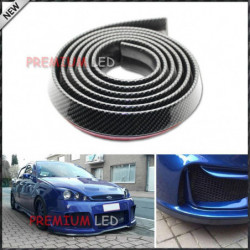 1 St Universell Pu Kol Fiber Främre Stötfångare Läpp Splitter Haka Spoiler Kropp Utrustning Trim
