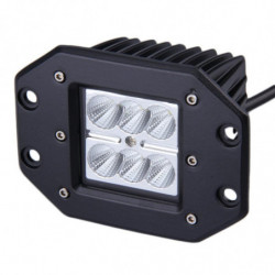 1 St 4inch 18w Fyrkant Översvämning Led Arbete Ljus Bar Stötfångare Av Väg Lastbil För Jeep