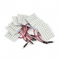 10 St Vit Led Panel 48 Smd 1210 Bil Fordon Lastbil Interiör Kupol Lights Glödlampa Girland Indikator