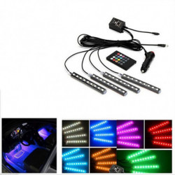 Interiör Dekorativ Atmosfär Neon Ljus Lampa Led Trådlös Mång Färg Rgb Röst Sensor Ljud Musik Kontrollera