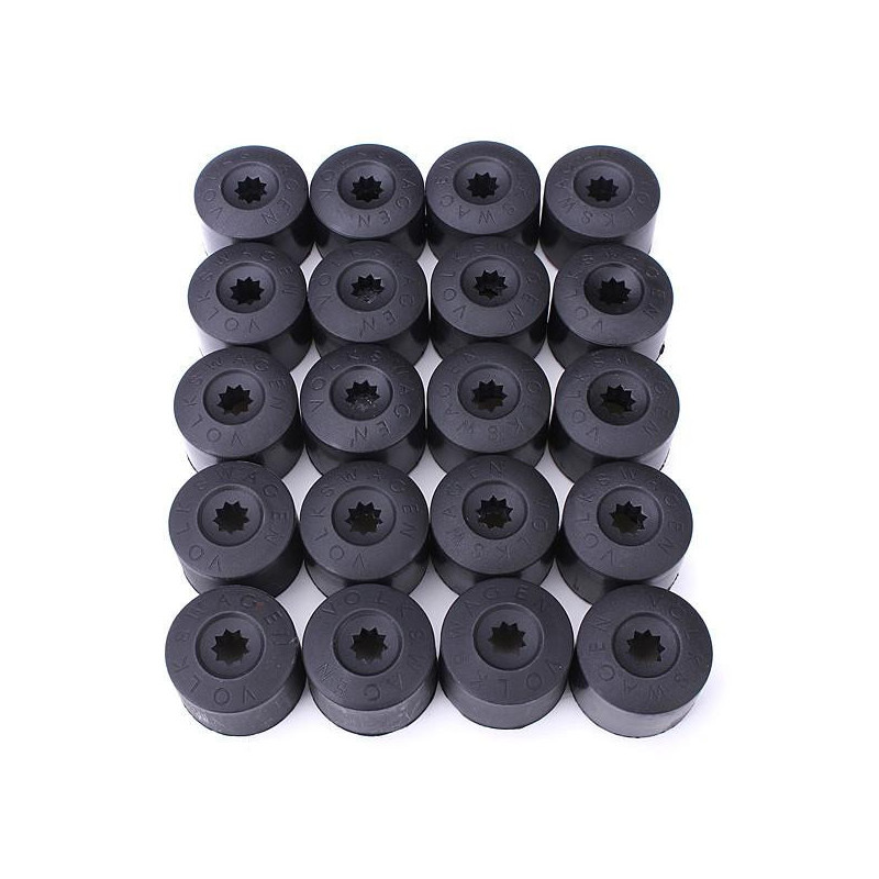 20st Hjul Nöt Bult Omslag Keps 17mm Graverad För Vw Golf Mk4 Passat För Audi Skalbagge Nav