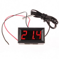 Röd Dc12v Digital Termometer Temp 2m Meter Sond 50 110c Detektor Me3l