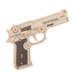 3d Diy Trä Leksaker Pistol Revolver Pussel Trä Hantverk Konstruktion Utrustning Pistol Bebis Barn