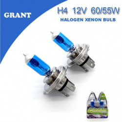 1set Bevilja H4 12v 60 55w Halogen Xenon Lampor 6000k Ljus Vit Bil Strålkastare Ersättning Lampor Bilar