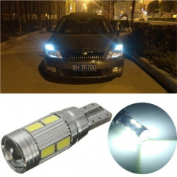 Bil Super Ljus Bredd Ljus Led T10 5360 W5w 10smd Fel Kan Buss Sida Lampa