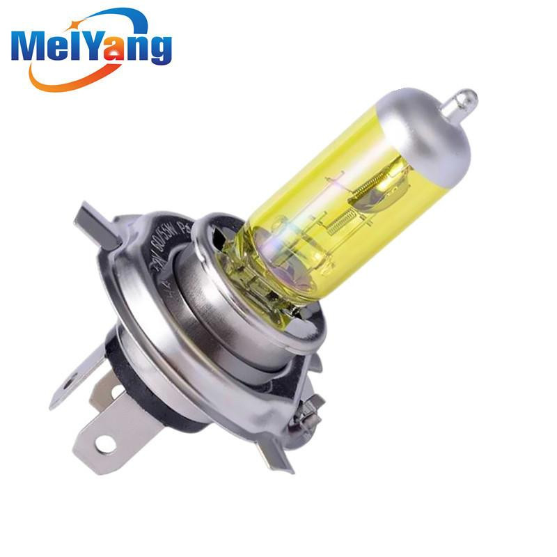 H4 55w 12v Gul Dimma Lights Halogen Glödlampa Hög Kraft Strålkastare Lampa Bil Ljus Källa Parkering