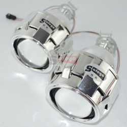 2pc Bixenon Lins Med Svepa 2 5inch Ojektor Lins För H4 H7 Bi Xenon Bixenon Lins H1 H11 9005 9006 Bil