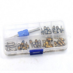 R12 R134a Bil Luft Conditioning En C Däck Ventil Stam Kärna Remover Verktyg Utrustning 39pcs