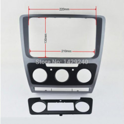 Bil Montering Dvd Ram Dvd Panel Rusa Utrustning Dvd Fascia Audio Ram För Skoda Octavia 2010 2013 Bil
