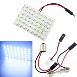 48 Led Bil Bil Kupol Girland Interiör Glödlampa Tak Ljus Lampa Med T10 Ba9s Girland Adapter Bas Läsning