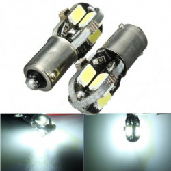 2 St Ba9s H6w 5730 8smd Vit Kan Buss Bil Led Lights Lampor Lampor Vit Ljus 6000k 2w Led Fel Interiör