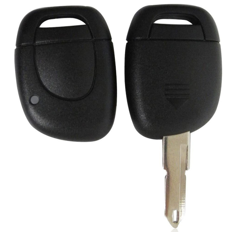 1 Knapp Oklippt Blad Avlägsen Bil Ckel Skal För Renault Twingo Clio Kangoo Bemästra Nej Chip Keyless