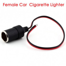 Bil Cigarett Lättare Laddare Kabel Kvinna Uttag Plugg Connector Adapter
