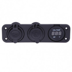 Vattentät Universell Bil Bil Cigarett Lättare Uttag Splitter 12v Dubbel Usb Laddare Kraft Adapter Utlopp