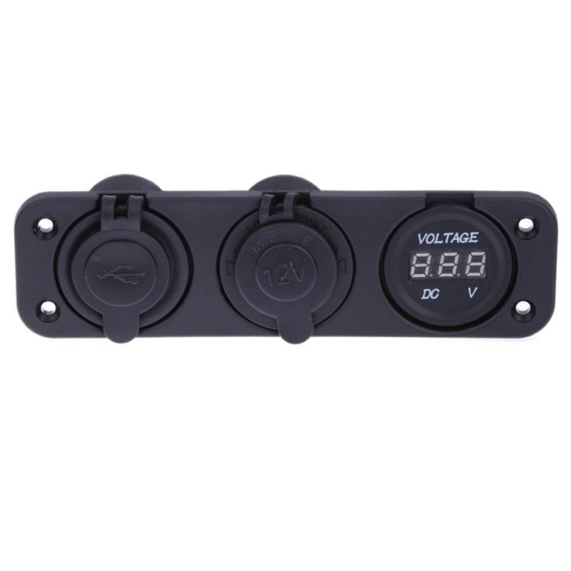 Vattentät Universell Bil Bil Cigarett Lättare Uttag Splitter 12v Dubbel Usb Laddare Kraft Adapter Utlopp