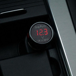 Likström 12v 24v Bil Digital Cigarett Lättare Voltmeter Plugg Röd Volt Meter Bil Suv Cigarett Tändare