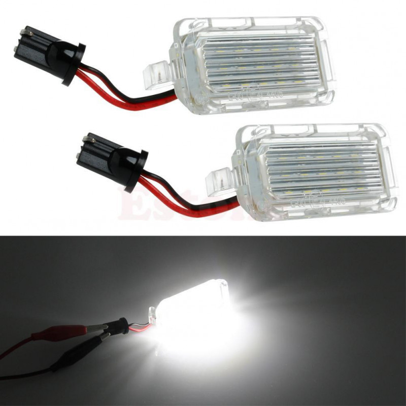 1 Par Licens Siffra Tallrik Ljus 18led Lampor Byta Ut För Vadställe Mondeo Fokus 5d Kan Buss