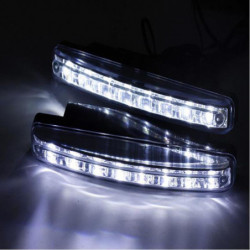 1 St Bil Ljus 8led Dr I Dimma Körning Dagsljus Dagtid Löpning Led Vit Huvud Lampa