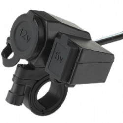 12v Motorcykel Cigaretter Lättare 5v Usb Kraft Hamn Integration Utlopp Avgift Uttag Vattentät