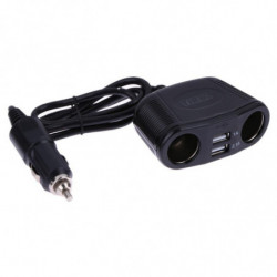 150w 4 Sätt Mång Uttag Likström 12v 24v Bil Cigarett Lättare Splitter Dubbel Usb Hamnar 1a 2 1a Bil