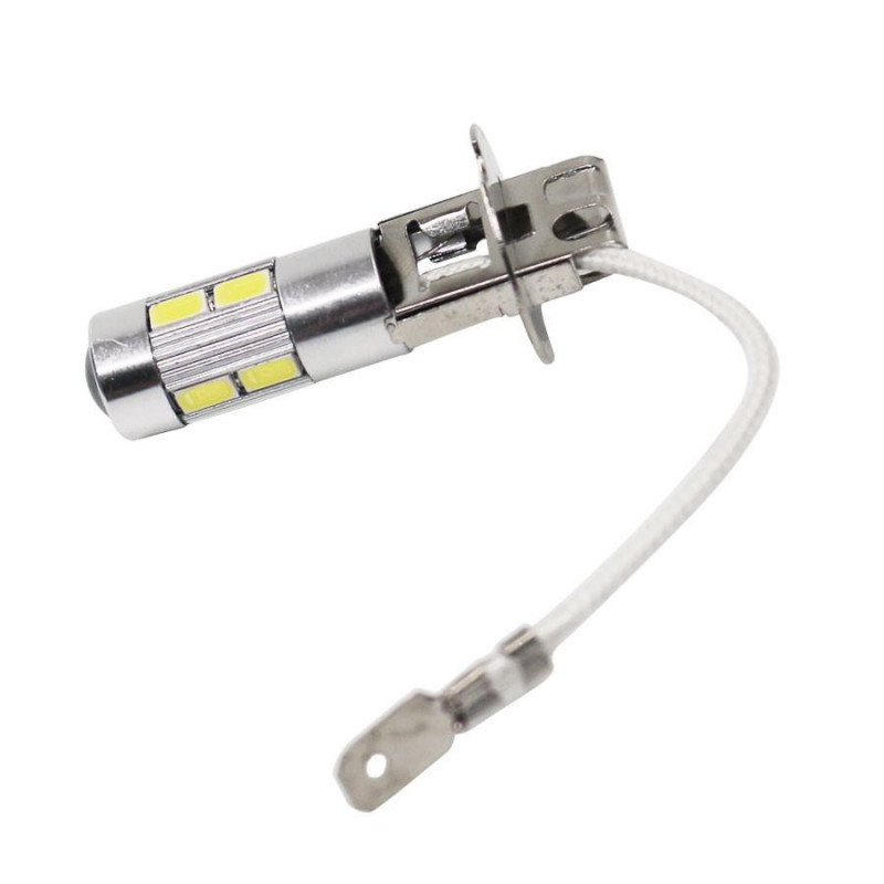1 St 12v Bil Led Dimma Lights H3 10smd 5730 Led Bil Bil Dagtid Löpning Ljus Lampor Ultra Ljus Sväng