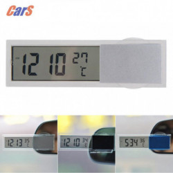 Bil Klocka Bil Bil 2 I 1 Digital Lcd Klocka Termometer Med Sugning Kopp Termometer Klocka För Bil Led