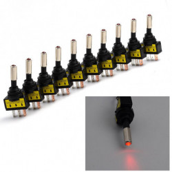 Aste Design 10 St Massa 12v 20a Bil Bil Växla Växla Röd Led Ljus Växla Rocker Växla 3pin Spst PÅ