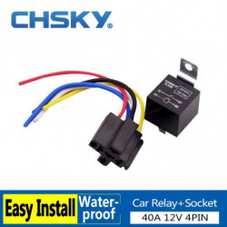 1 Bit 4 Stift Relä 12v Med Relä Uttag Passa Bil Horn För Passat B6 För Audi A4 B6 För Golf 5