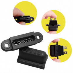 5pcs 30a Amp Bil Blad Standard Säkring Hållare Låda För Bil Båt Lastbil Med Omslag