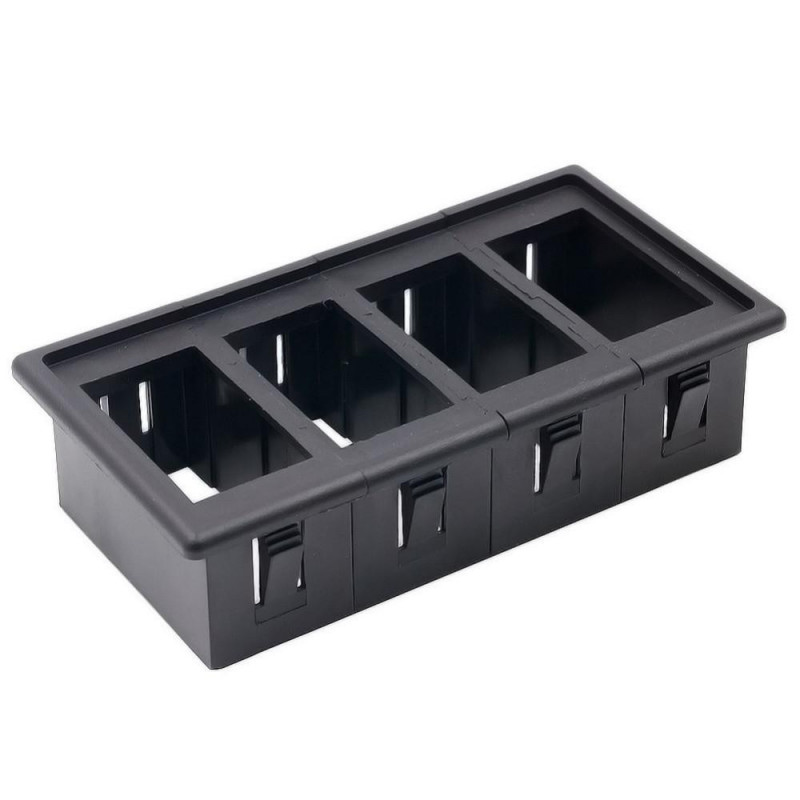 Vattentät 4x Bil Båt Bil Rocker Växla Klämma Panel Patrullera Hållare Hus Arb Carling 4x4 Båt Växla
