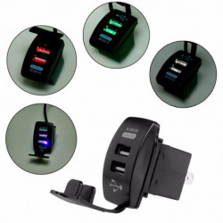 Bil Laddare Cigarett Lättare Uttag Splitter Kraft Adapter Utlopp 12v Dubbel Usb