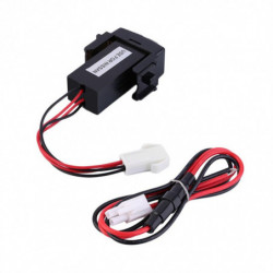 Bil 12v Dubbel 2 Hamn Usb Med Audio Snabb Laddning Bil Laddare Passa För Nissan