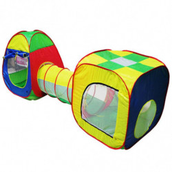 3pcs Bebis Spela Hus Cubbytubeteepee Dyka Upp Spela Tält Barn Tunnel Barn Äventyr Hus