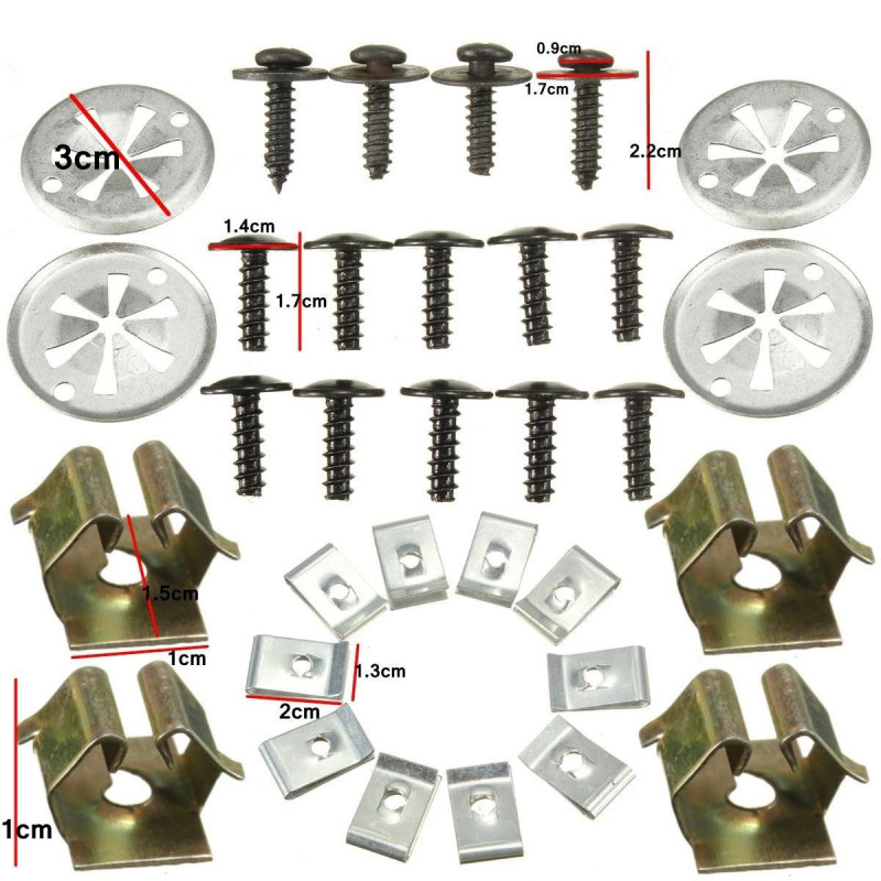 2015 Stänkskydd Skydda Motor Undertray Omslag Clips Botten För Vw Golf Mk4 För Audi A3