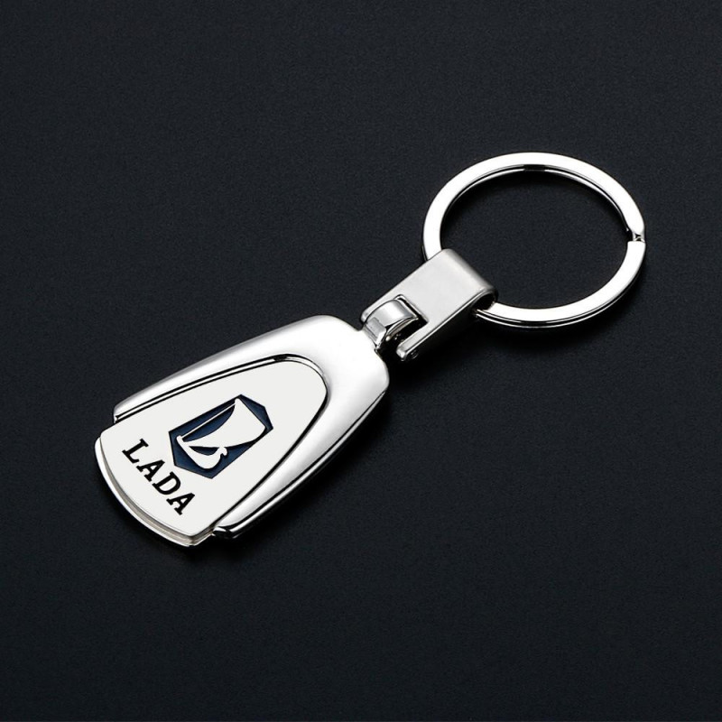 Mode Metall Bil Lada Logotyp Ckel Kedja Bil Keychain Bil Ckel Ringa Hållare Tillbehör Bil Styling För