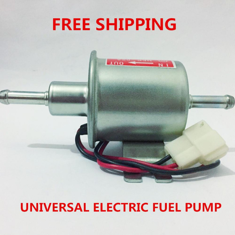 Universell Diesel Bensin Bensin 12v Elektrisk Bränsle Pump Hep02a Låg Tryck För Mest Bil Förgasare