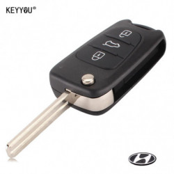 Keyyou 3 Knappar Flip Avlägsen Ckel Skal För Hyundai I30 Ix35 Kia K2 K5 Hopfällbar Avlägsen Ckel