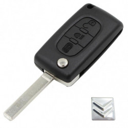 Keyyou 3 Knappar Flip Avlägsen Oklippt Blad Avlägsen Bil Ckel Fall Omslag Skal Fob För Citroen C2