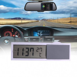 Bil Bil 2 I 1 Digital Lcd Klocka Termometer Med Sugning Kopp Termometer Klocka För Bil Led Digital Bil
