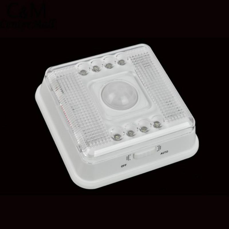 8 Led Rörelse Sensor Ljus Trådlös Infraröd Hem Inomhus Utomhus Pir Bil Sensor Rörelse Detektor Led