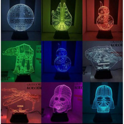 7color Skiftande 3d...