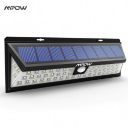 Mpow 54 Led Sol Lights Vattentät Sol Lights Med 120 Grad Bred Vinkel Rörelse Sol Ljus Med 3 Lägen